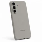 Capa de silicone para Samsung Galaxy S26 – cinzento
