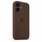 Capa de silicone para iPhone 17 – castanho